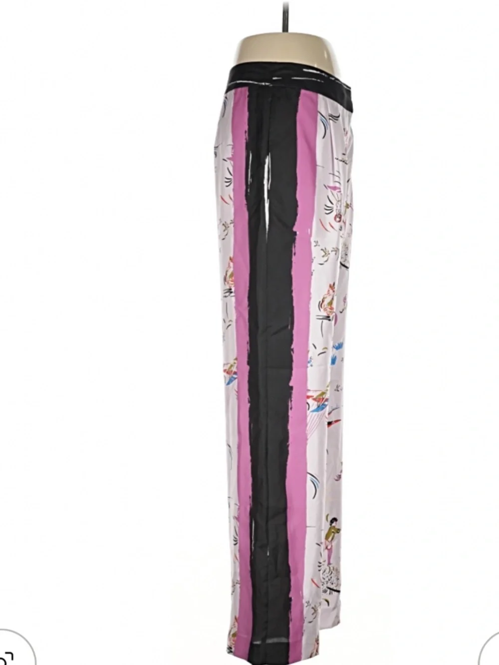 Tory Burch painted Border Pajama Pant Purple Day Dream